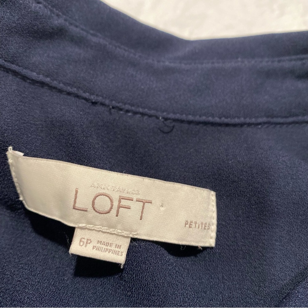 Ann Taylor Loft Petite Button Down Lined Dress Sl… - image 3